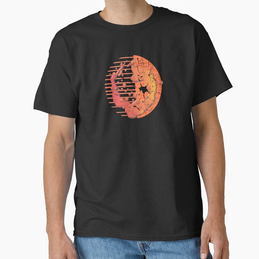 Magical abstract orange moon by LuckyFamily