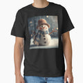 Chubby Snowman Playing in a Winter Wonderland by christmas-xmas