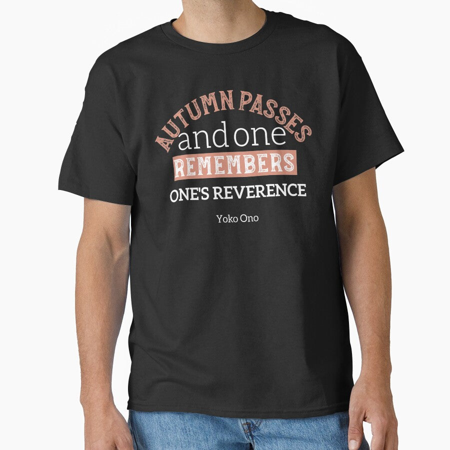 Red Autumn Leaves Pattern with Inspirational Quotes by FlinArt