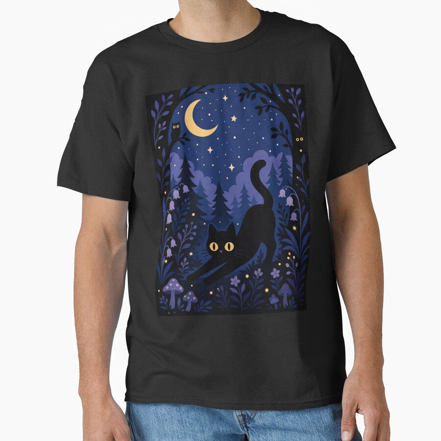 Black Cat In Summer Night by PurrfectHome