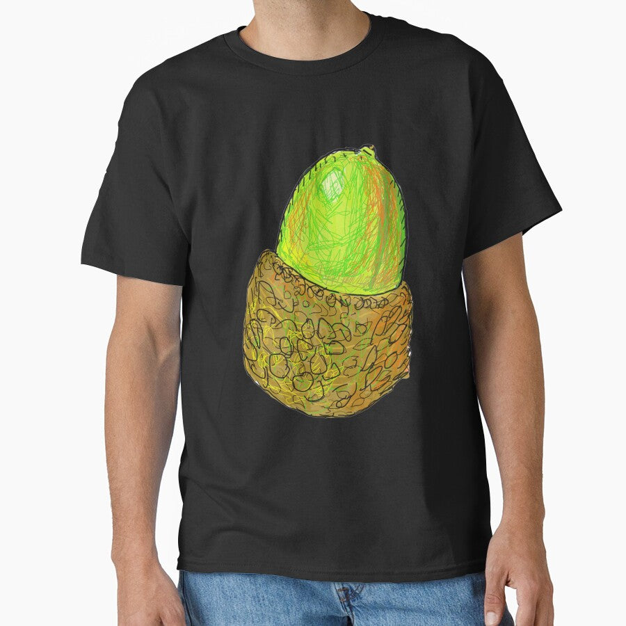 A green and brown acorn in Haifa by SHARON NAKAR
