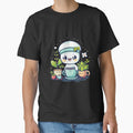 Little ghost with coffee and plants by DreamVibeShirt