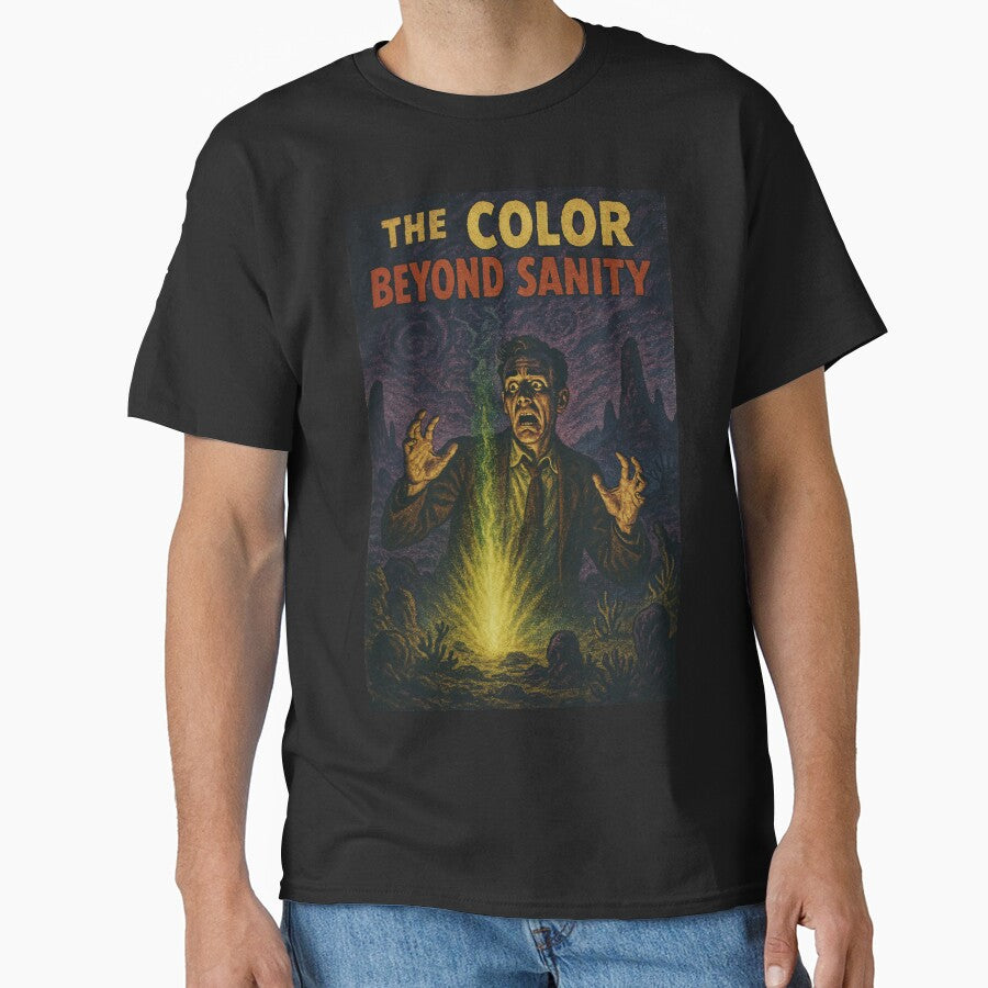 The Color Beyond Sanity – 1940s Retro Alien Horror Comic Illustration by EnjoyaGift