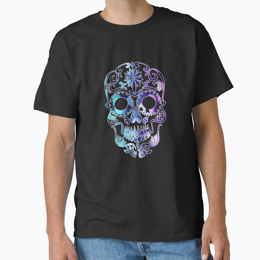 Sugar Skull Design Beautifully Colored by drwigglebutts