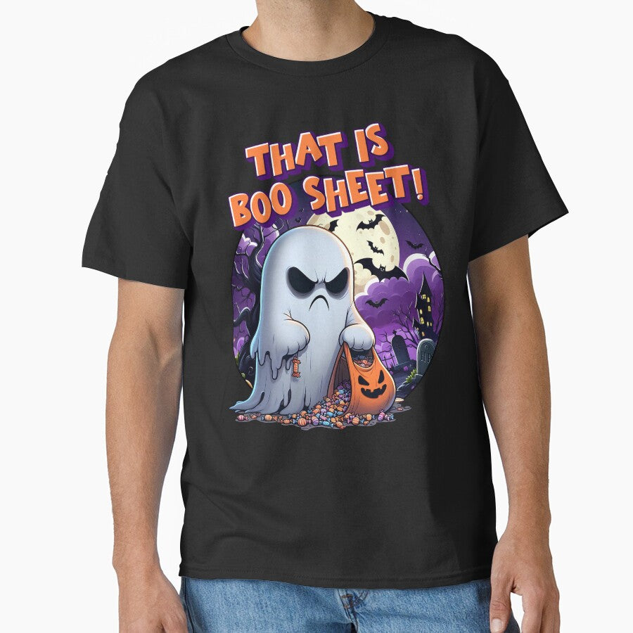 That is BOO Sheet! Mad Halloween Ghost by Frog Level Treasures