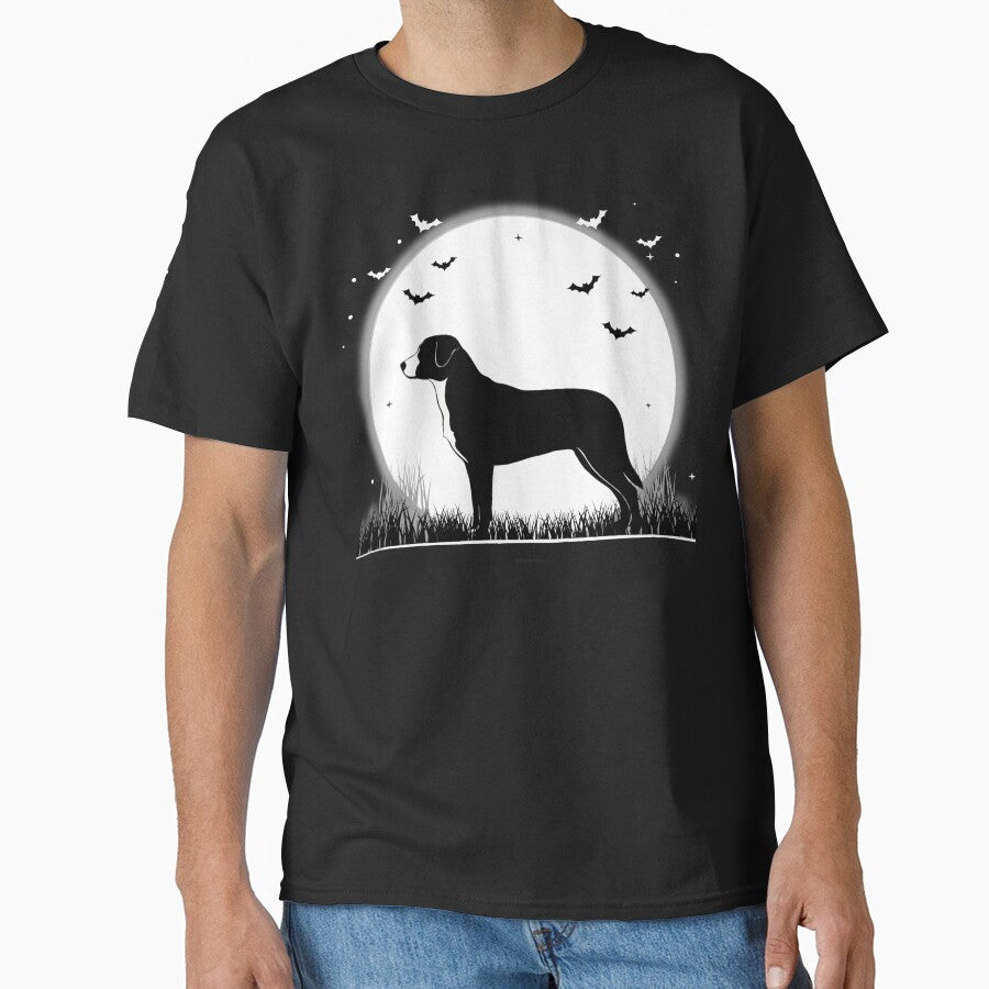 Appenzeller Sennenhund Dog – Halloween Moon Silhouette by The Real Life Symphony