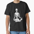 Meditating skeleton by stickmeok