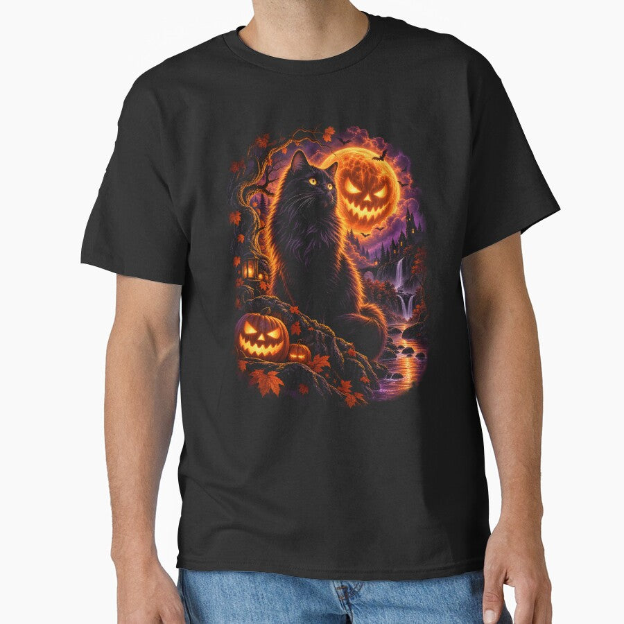 halloween cat Pumpkin Gothic Wilderness Nature by Emmatshirt1