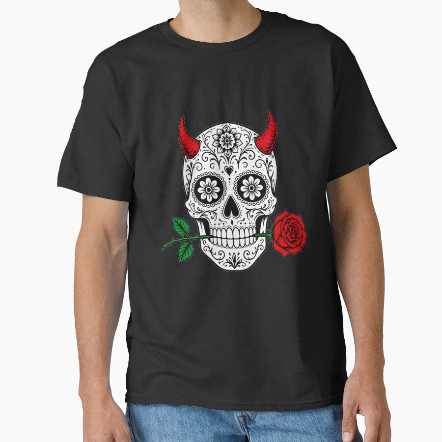 Sugar Skull - Gothic Art by Travelslightly