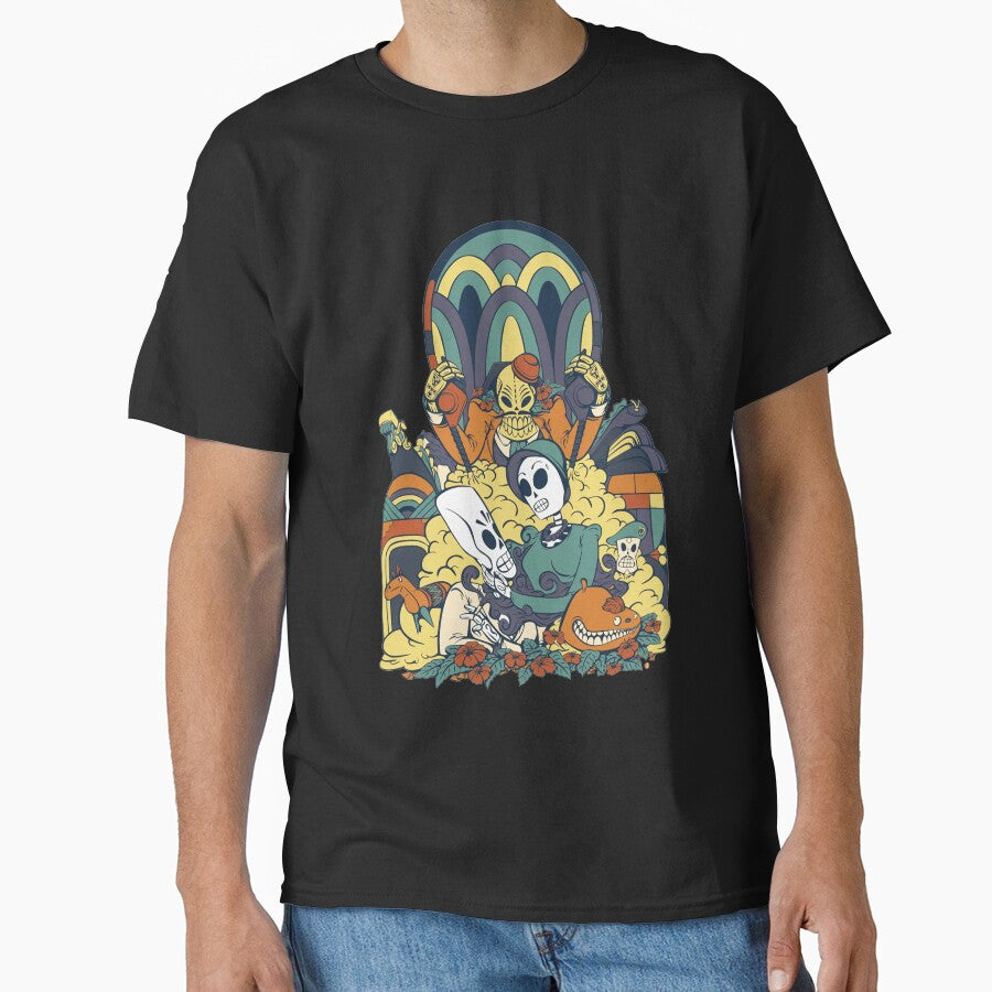 Grim Fandango Vintage Videogame Artwork by L. Layne