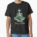 Merry Christmas Skeleton Namaste by WoodburyLake