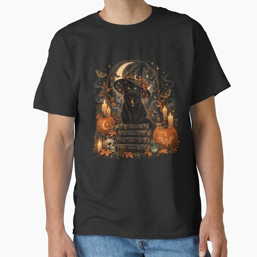 Halloween Black Cat – Spooky Retro Autumn Design by Eclipse 3699