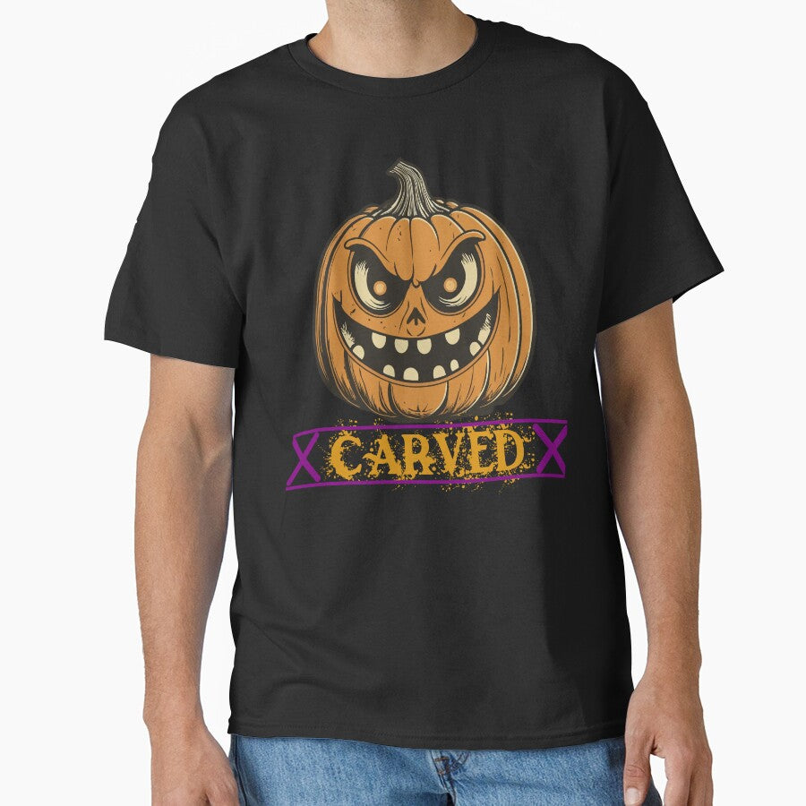 Vintage Gothic Halloween Jack O Lantern Pumpkin carving Event by TheInkyOwl-TIO