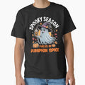 Spooky Season Ghost Fueled by Pumpkin Spice Halloween Coffee Lover Design by PosiMCreations
