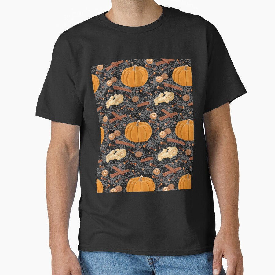 Pumpkin Spice Pattern Vintage Retro by BrighterVibes