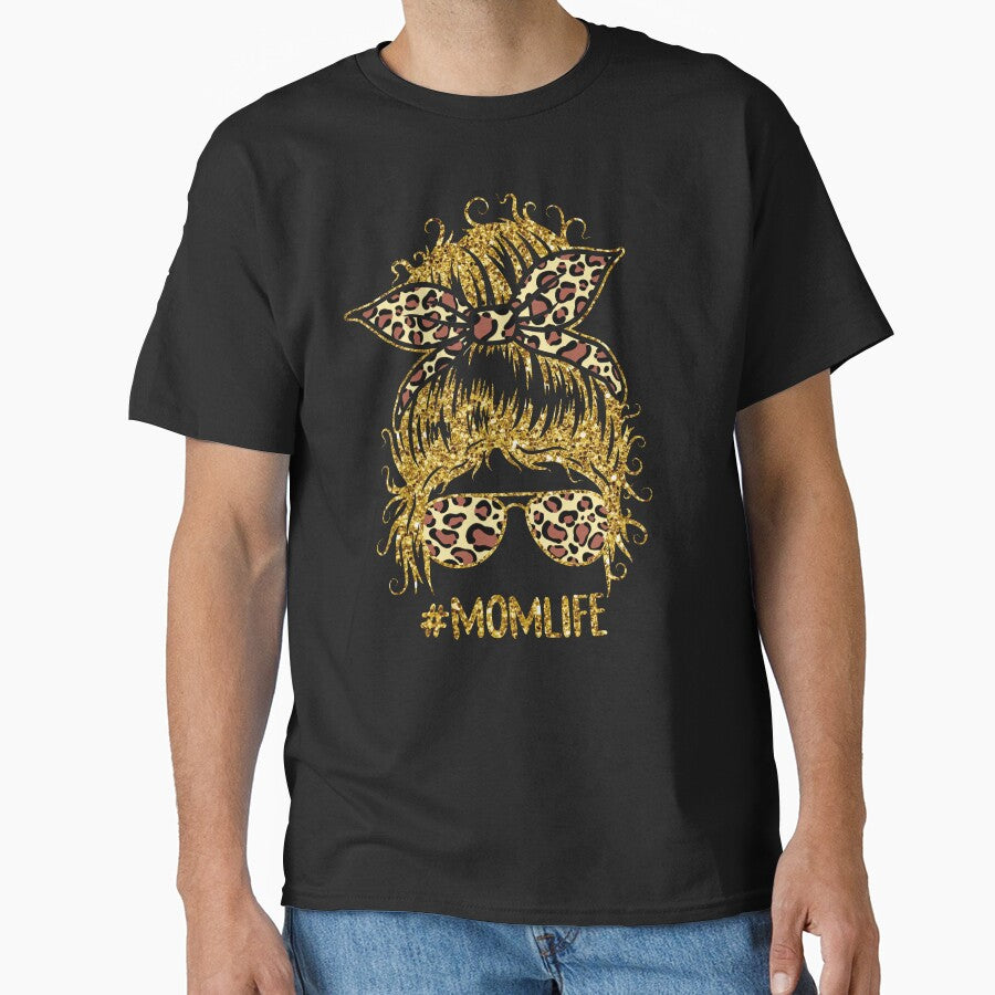 Mom Life Gold Leopard brown yellow black by ShutterKapan