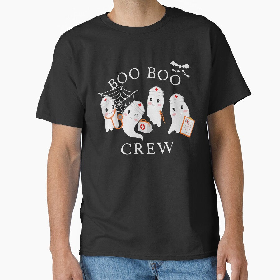 BOO BOO Crew Cute Ghost Nurses Halloween Design by Tonya51