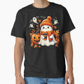 Cute Halloween Ghost Fall Pumpkin Vibes Cozy Autumn Aesthetic by Nalin-Design