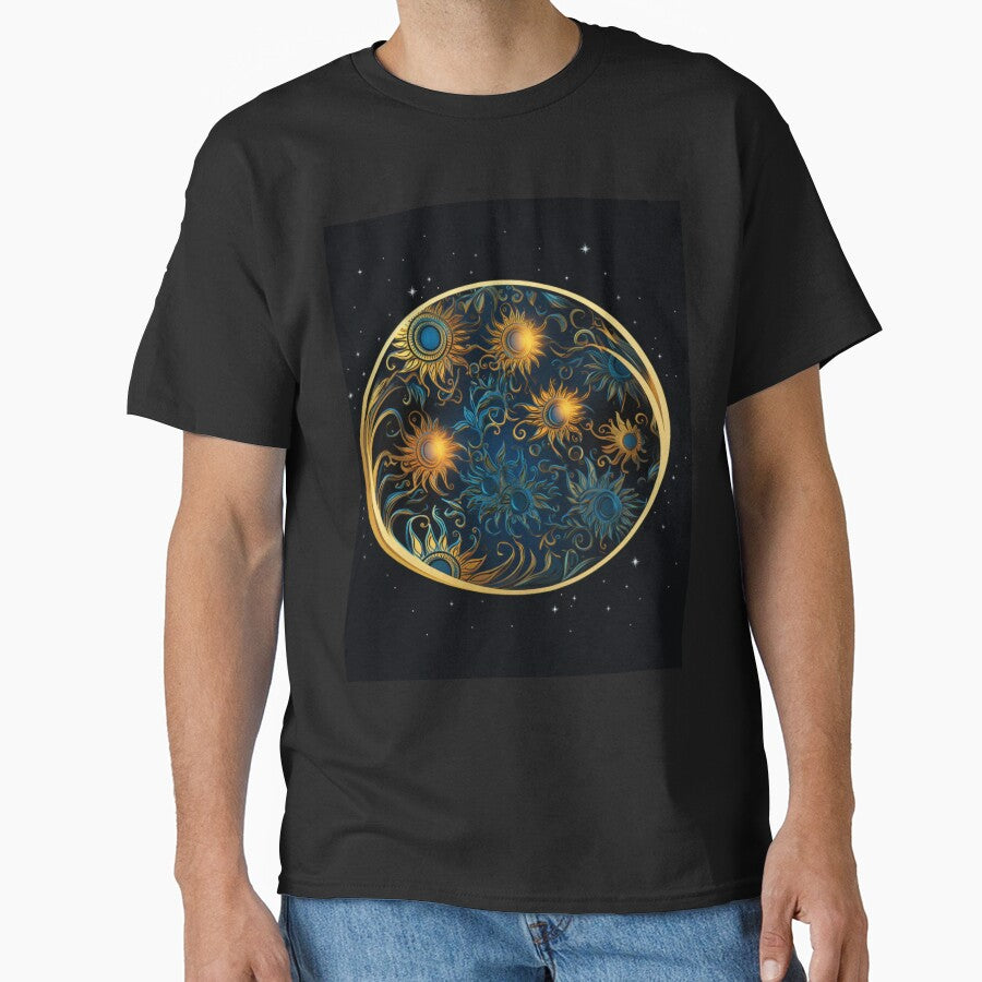 Celestial Flowers Sun Moon by tivaslove