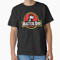 (For Dark Background) Jurassic Maltese Dad by More Cute Dogs