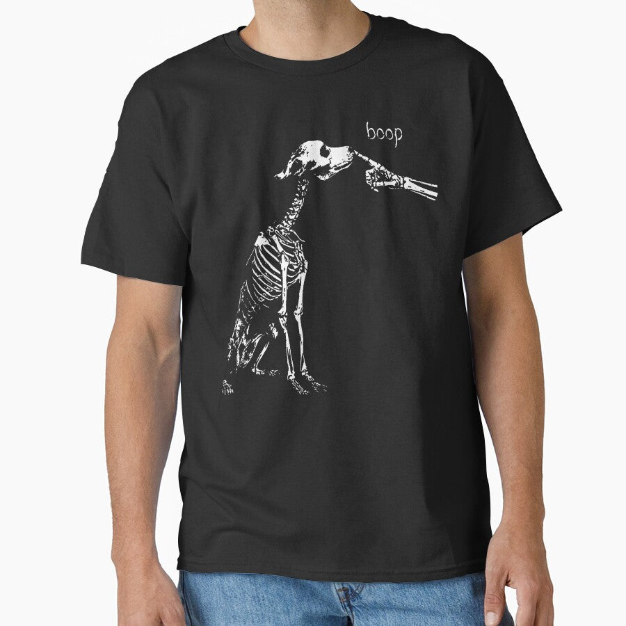 Boop Funny Dog Skeleton Boop Halloween Night Dog by JamesCrArt