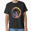 Cat  And Moon (yellow/orange/navy blue) by SmoczeQ