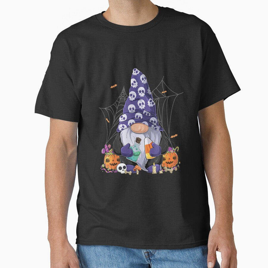 Cute Gnomes Happy Halloween Fall Candy Corn Pumpkin Men Kid T-Shirt.png by AdjiratouToure
