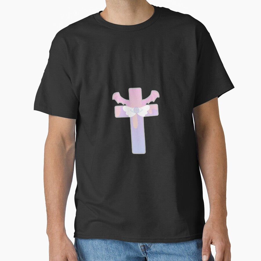 pastel goth eye cross w/ wings by cottonlacey