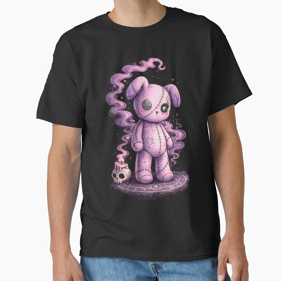 Grimble the Cursed Goth Plush Bear by PrettyRottenCo