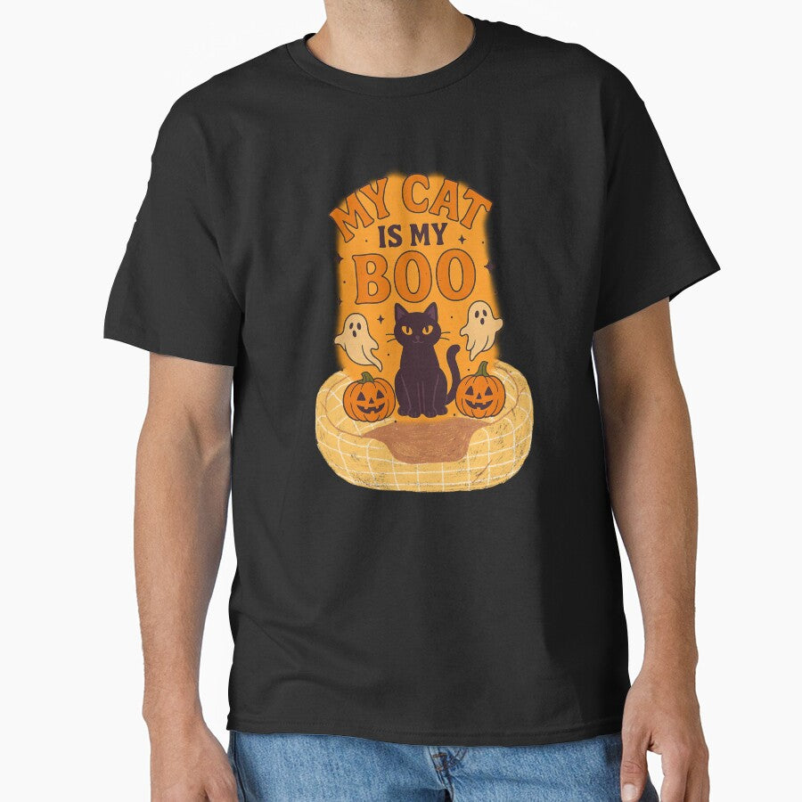 My Cat Is My Boo – Cute Funny Halloween Cat Design by Tadeusz1