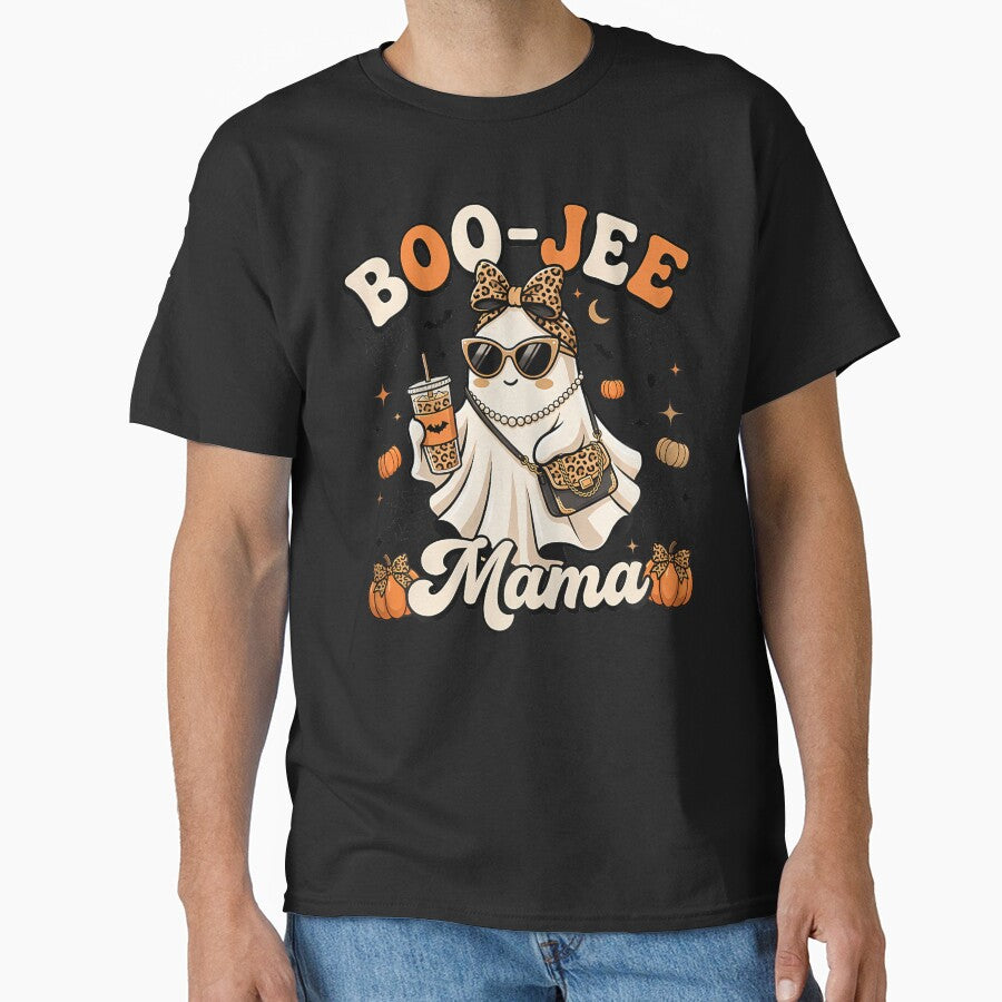 Boo-Jee Mama Ghost Leopard Halloween Mom Spooky Season by PAROSSA