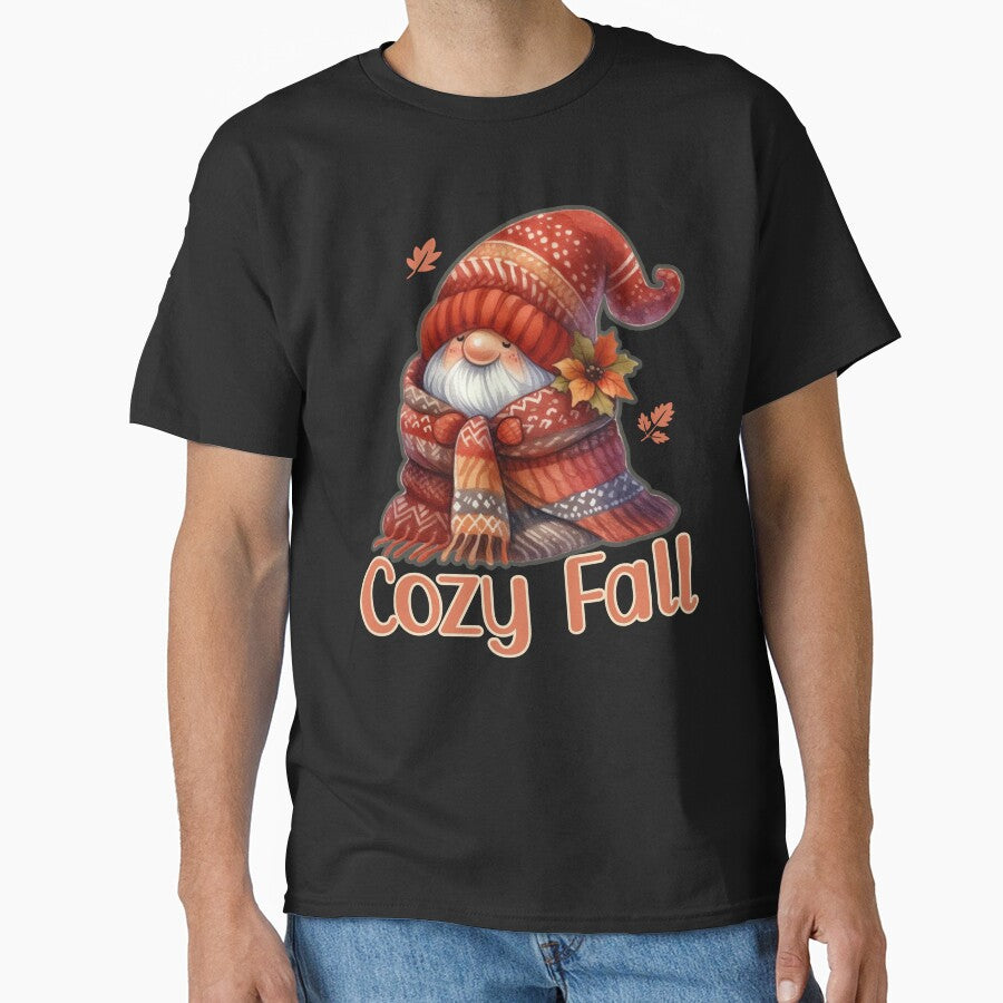 Cozy Fall Gnome – Autumn Sweater Weather Design by Dantin