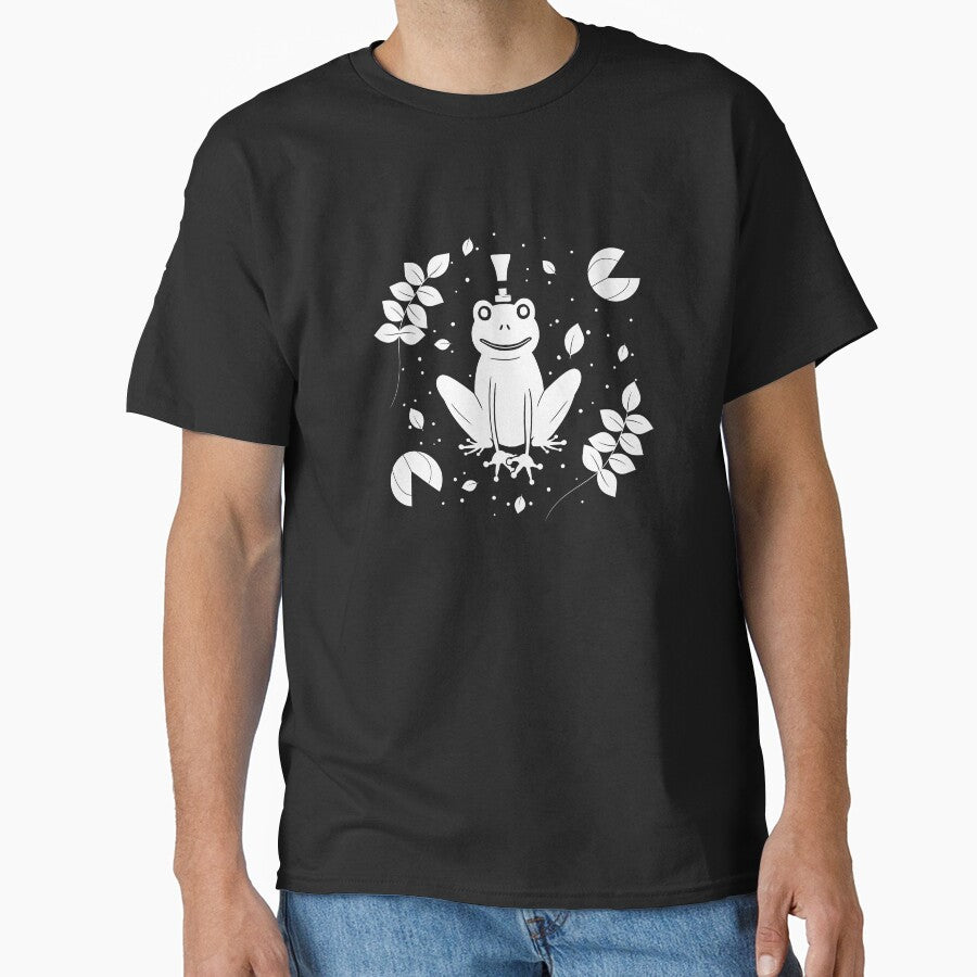 A Unique Magical Frog In A Hat - Black by lipemo