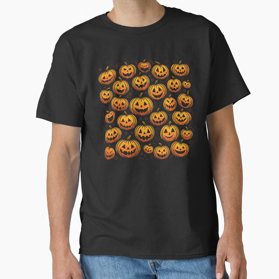 Jack Oh Lantern Creepy Pumpkins - Halloween Pattern by TheHellSong