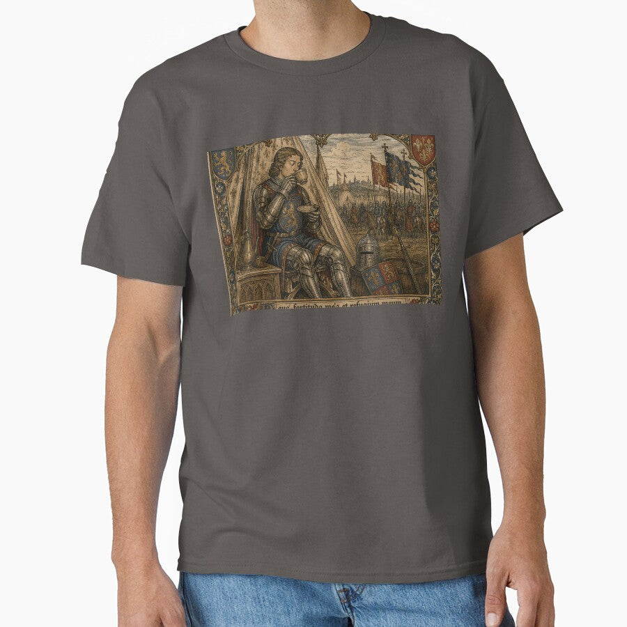 Medieval Knight Drinking Coffee Before Battle by RKWSHOP