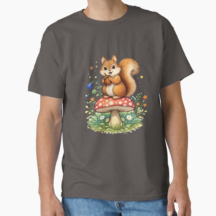 Squirrel & Acorn by MissBandBruno