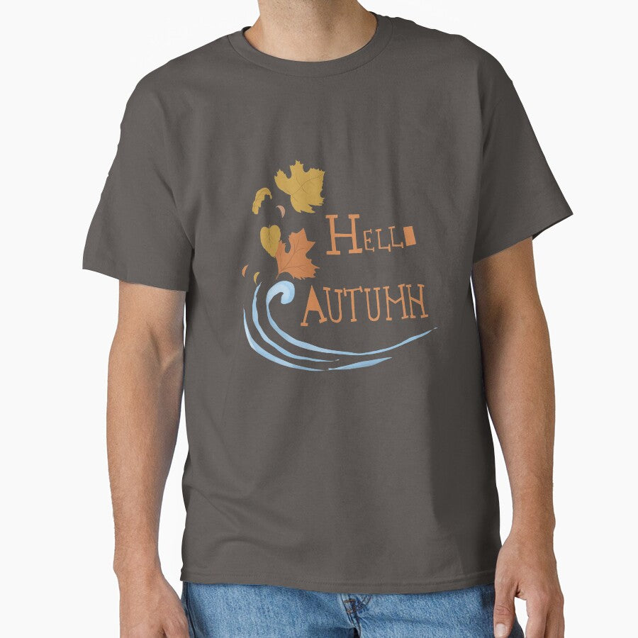 Hello Autumn illustration and lettering by MonkeyMental