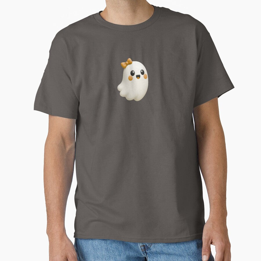 Coquette Floating Ghost With Orange Bow by deisgnsbyshane