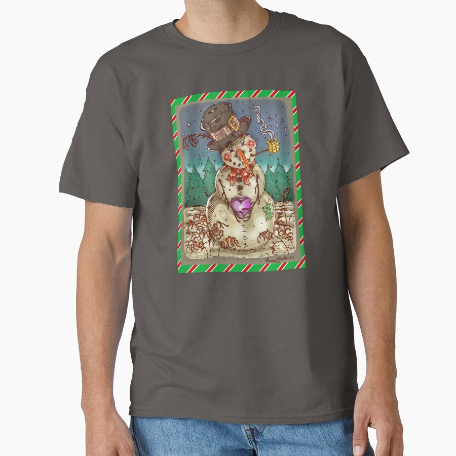 Snow Man Christmas by RonaldBottsArt