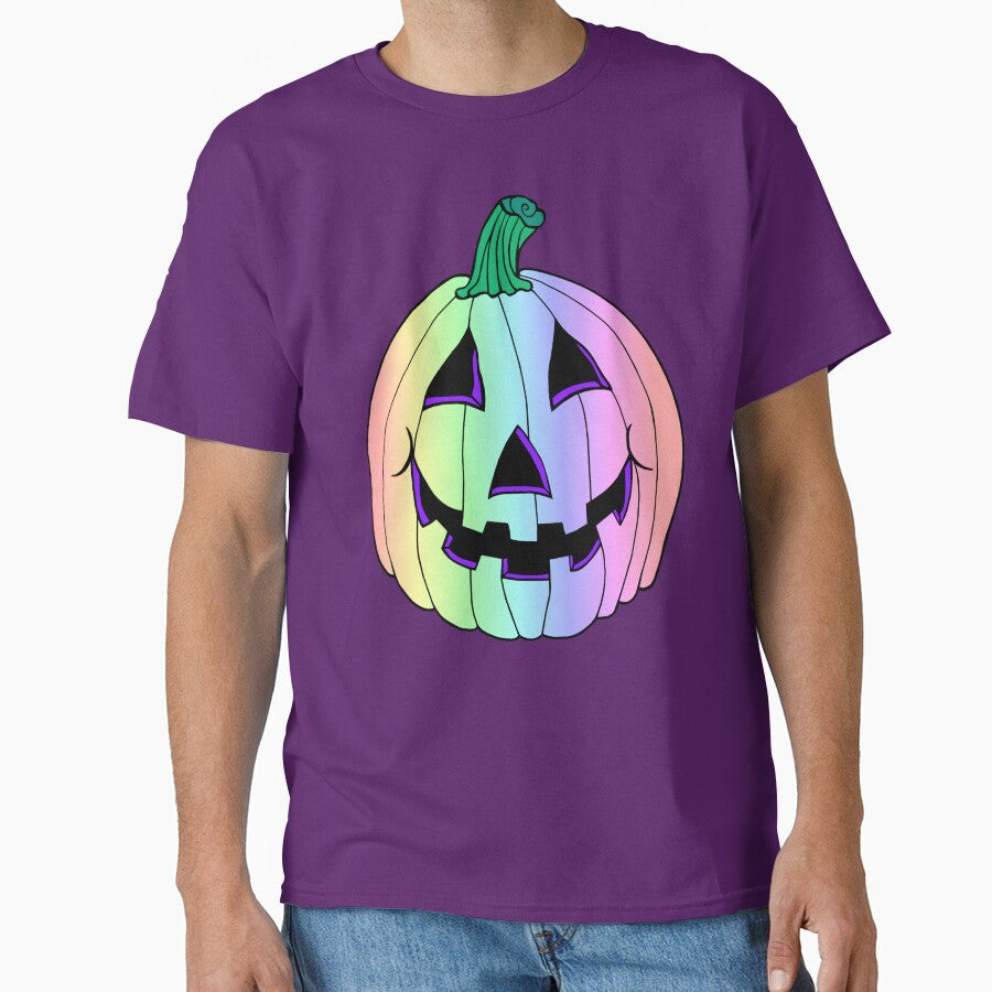 Rainbow Pastel Jack-O-Lantern by Deborah Camp