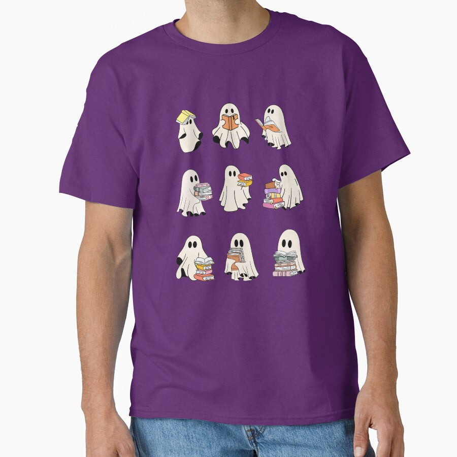Reading Sheet Ghost Cute Ghosts Reading Pack Book Set Spooky Book Lovers Gift Ideas by StickyBook