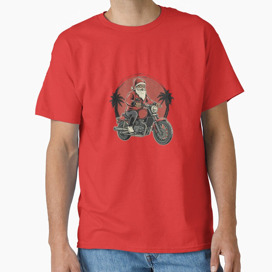Santa Riding a Motorbike by TellenYa