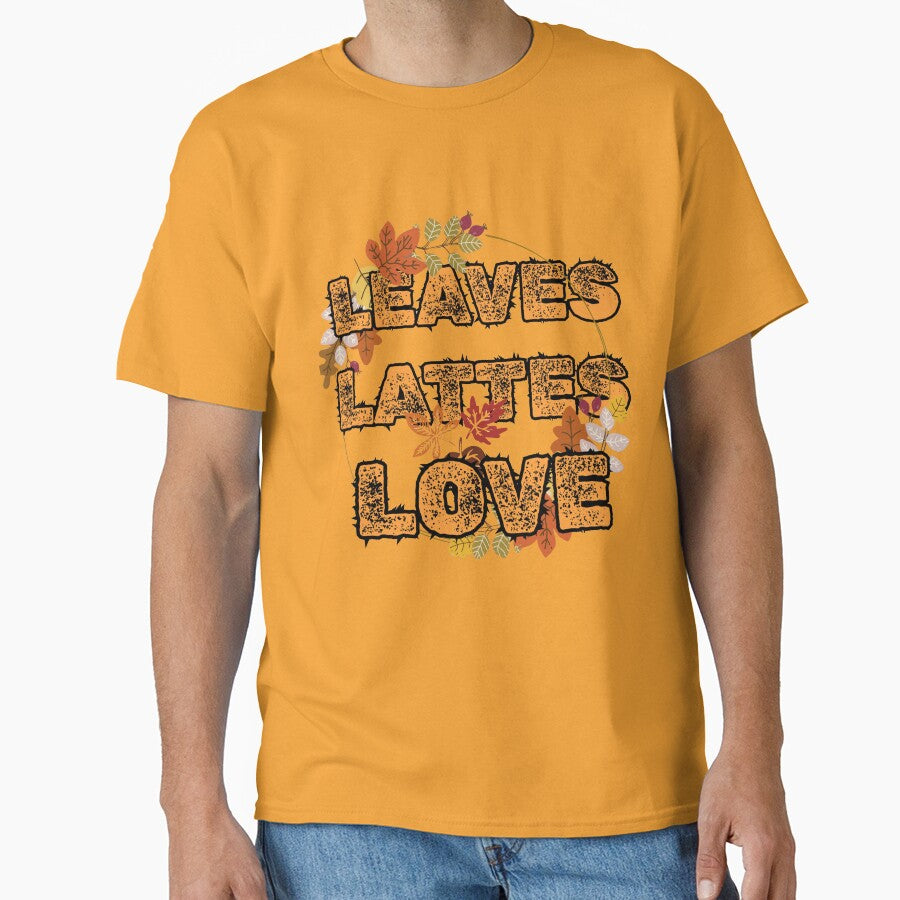 Leaves Latte Love – Cozy Autumn Fall Typography Design by HappyNestIN