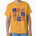 Nine Moves of a Dancing Skeleton Grid by 89shirts