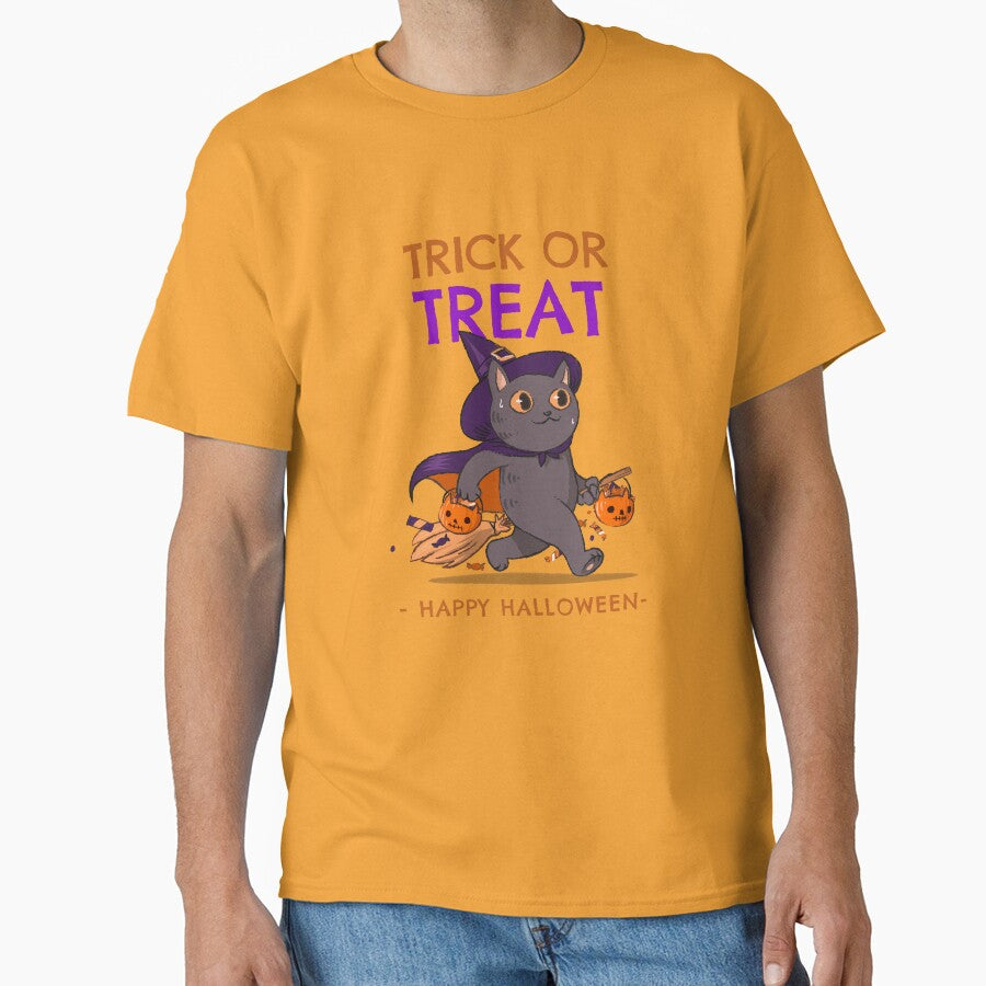 HALLOWEEN TRICK OR TREAT BLACK CAT by JamiesLocker