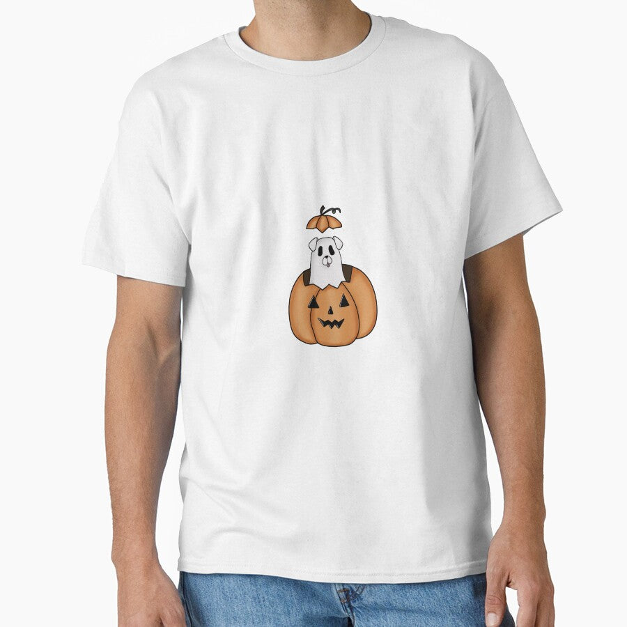 Copy of Jack o lantern ghost dog white floppy ears by Riley Cioffi-Smith