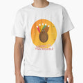 Gobble Til You Wobble Funny Turkey T-Shirt by BhavyaMR