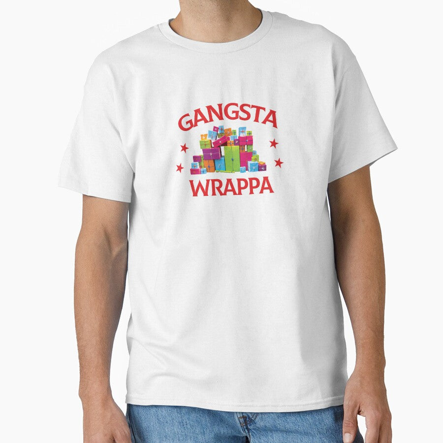 Gangsta Wrappa Funny Christmas T-Shirts by redjaygraphics