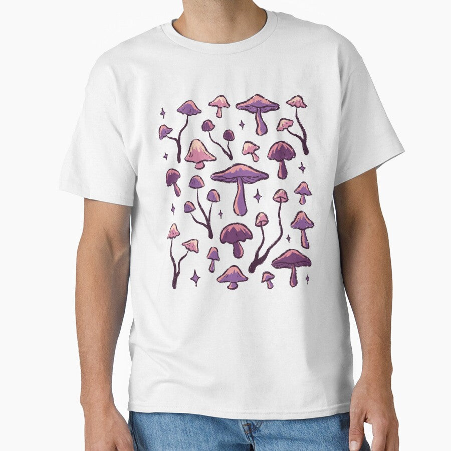 Whimsy Mushrooms with Stars by SaraLouArt