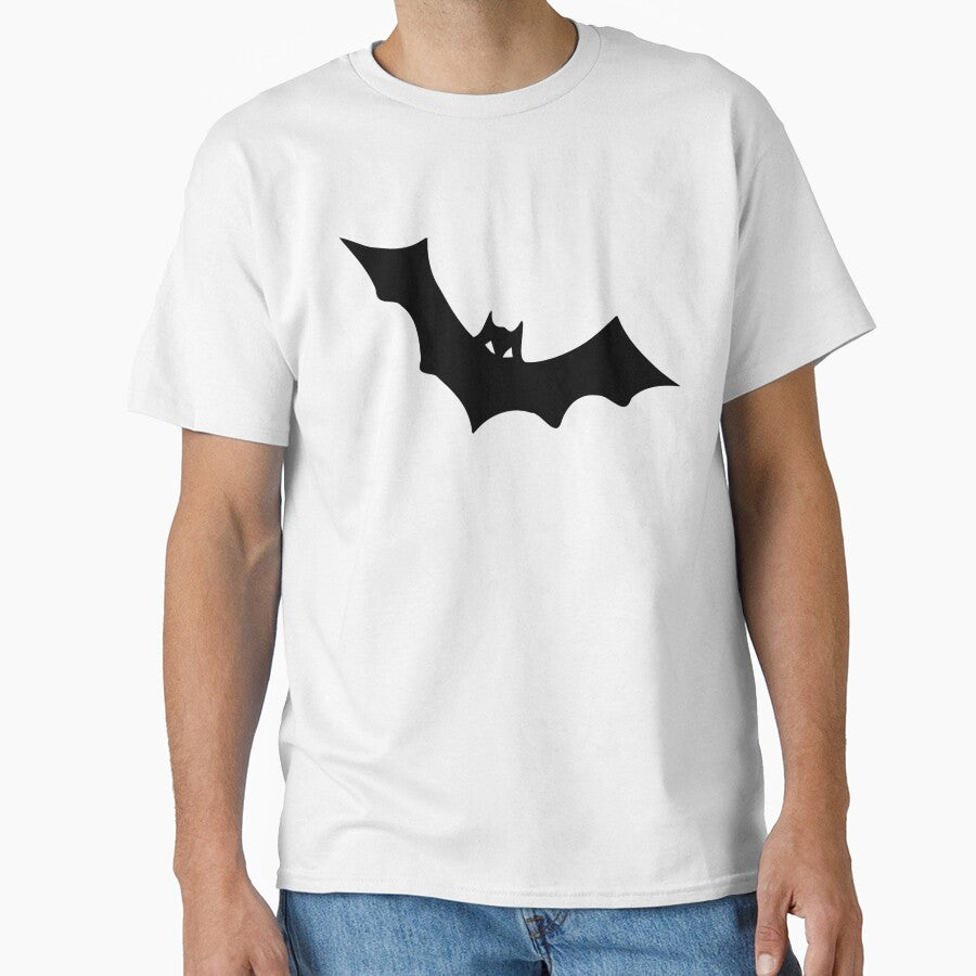 Black bat with an orange background by Francesca Sarno